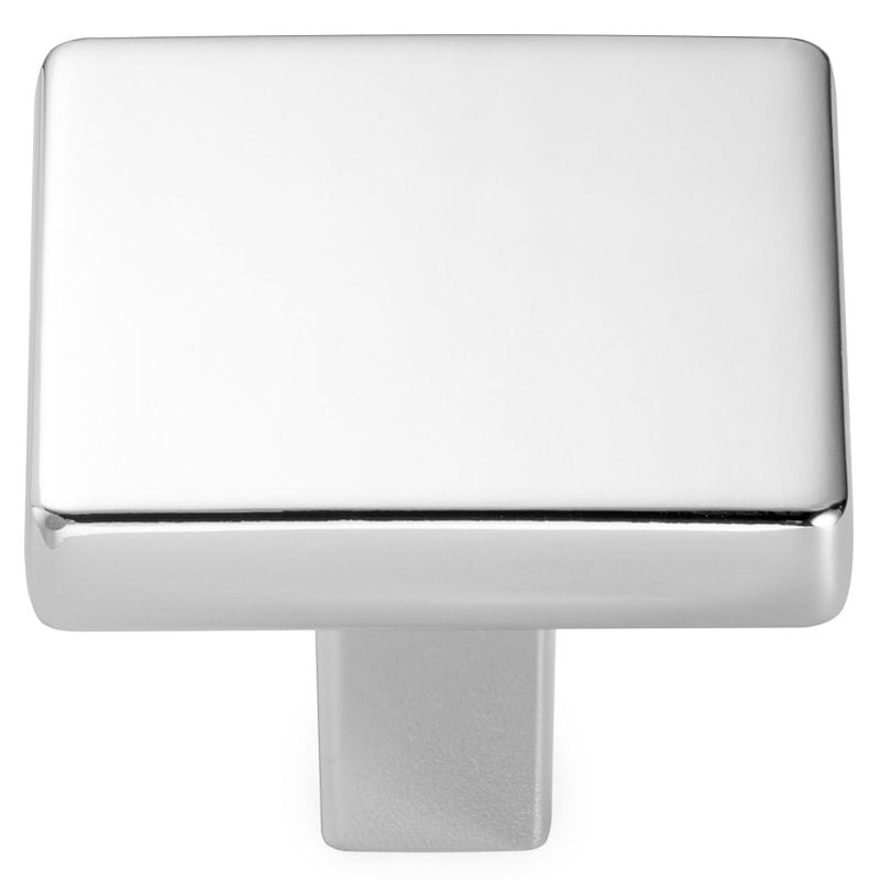 KOOFIZO 10 Pack Polished Chrome Cabinet Knobs Chrome Drawer Knobs K03 Square Single Hole Cabinet Pulls for Cabinets Drawer Dresser Cupboard Bedroom Closet Bathroom Vanity - Image 1
